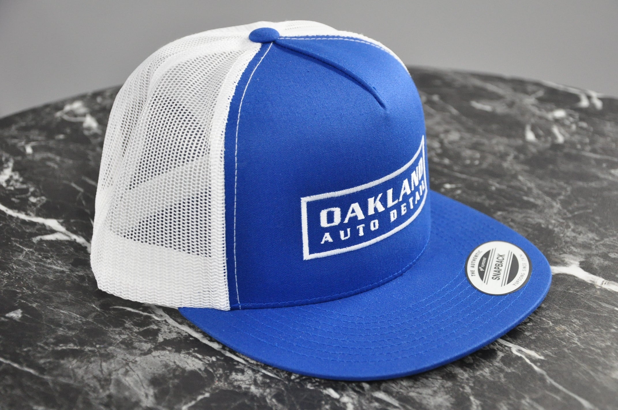 Blue Front/White Mesh Hat