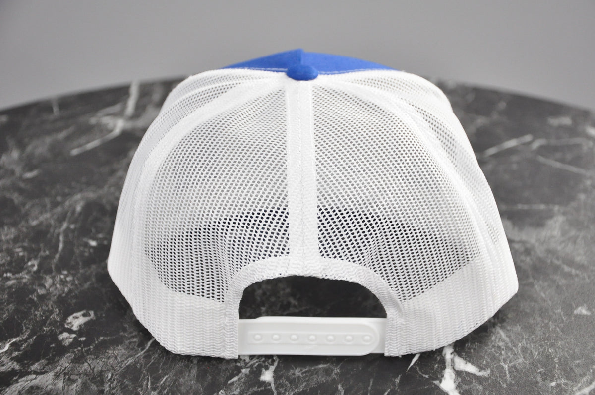 Blue Front/White Mesh Hat