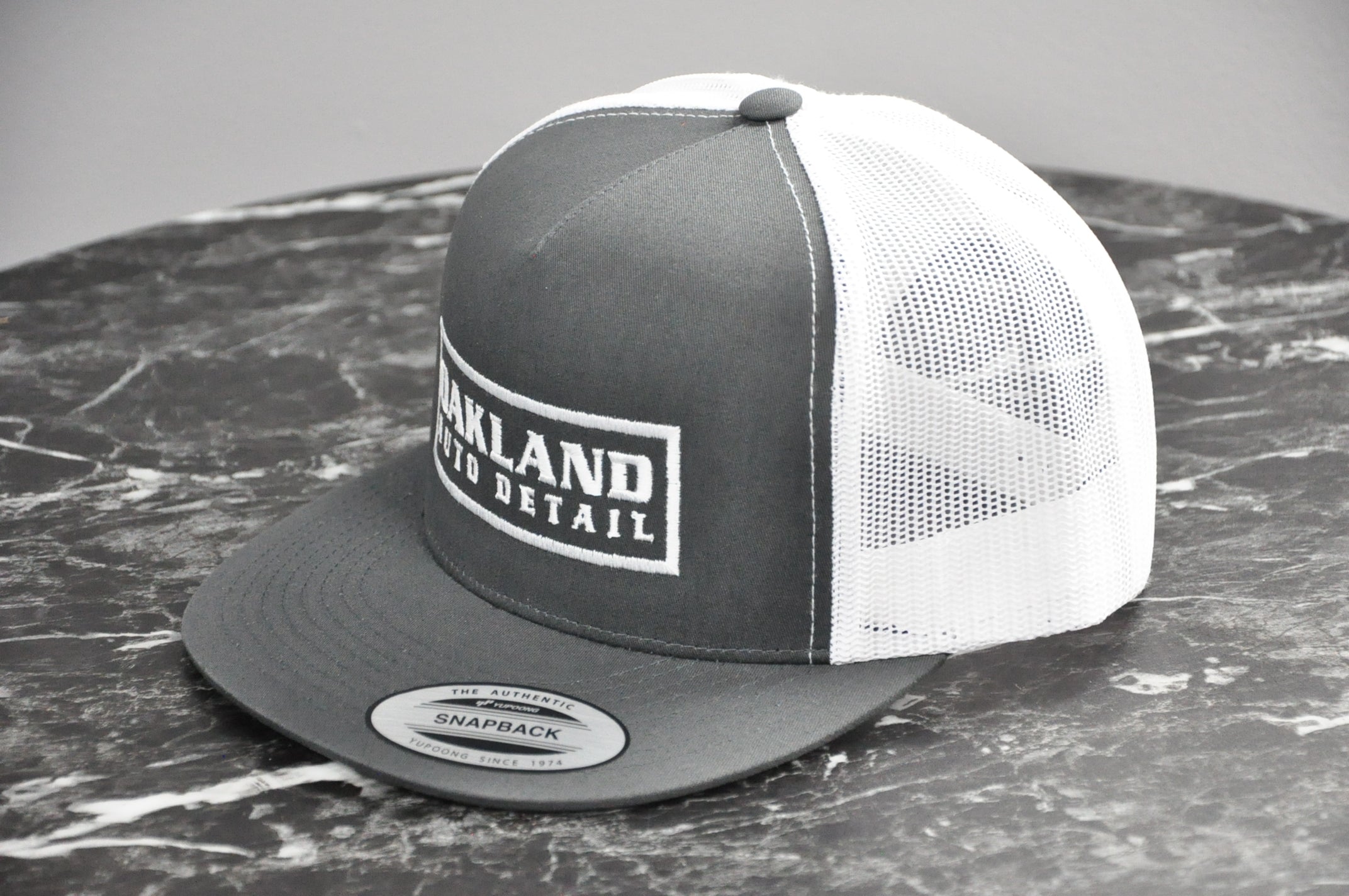 Grey Front/White Mesh Hat