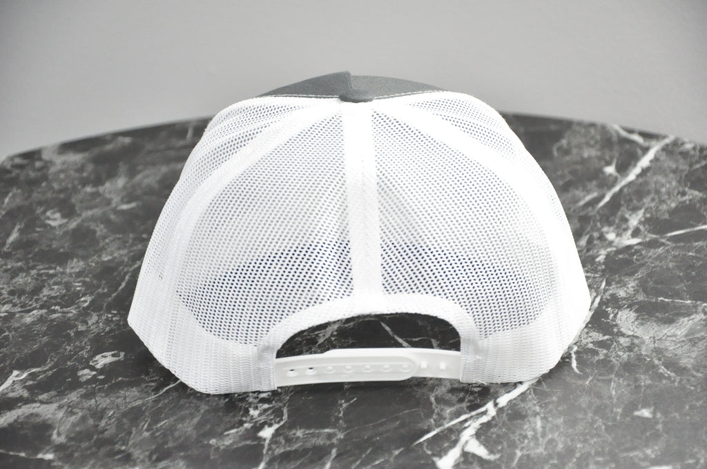Grey Front/White Mesh Hat