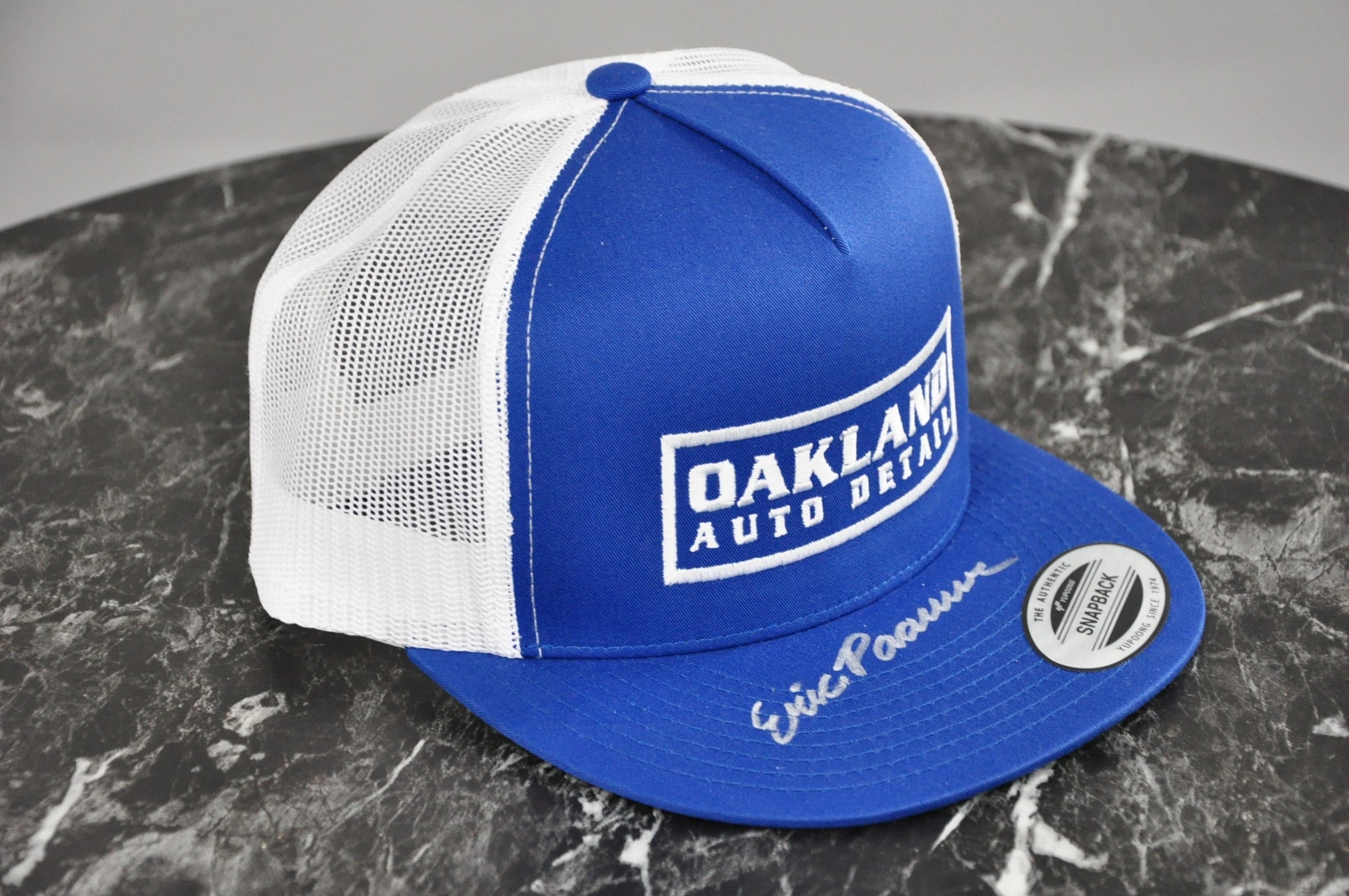 Blue Front/White Mesh Hat