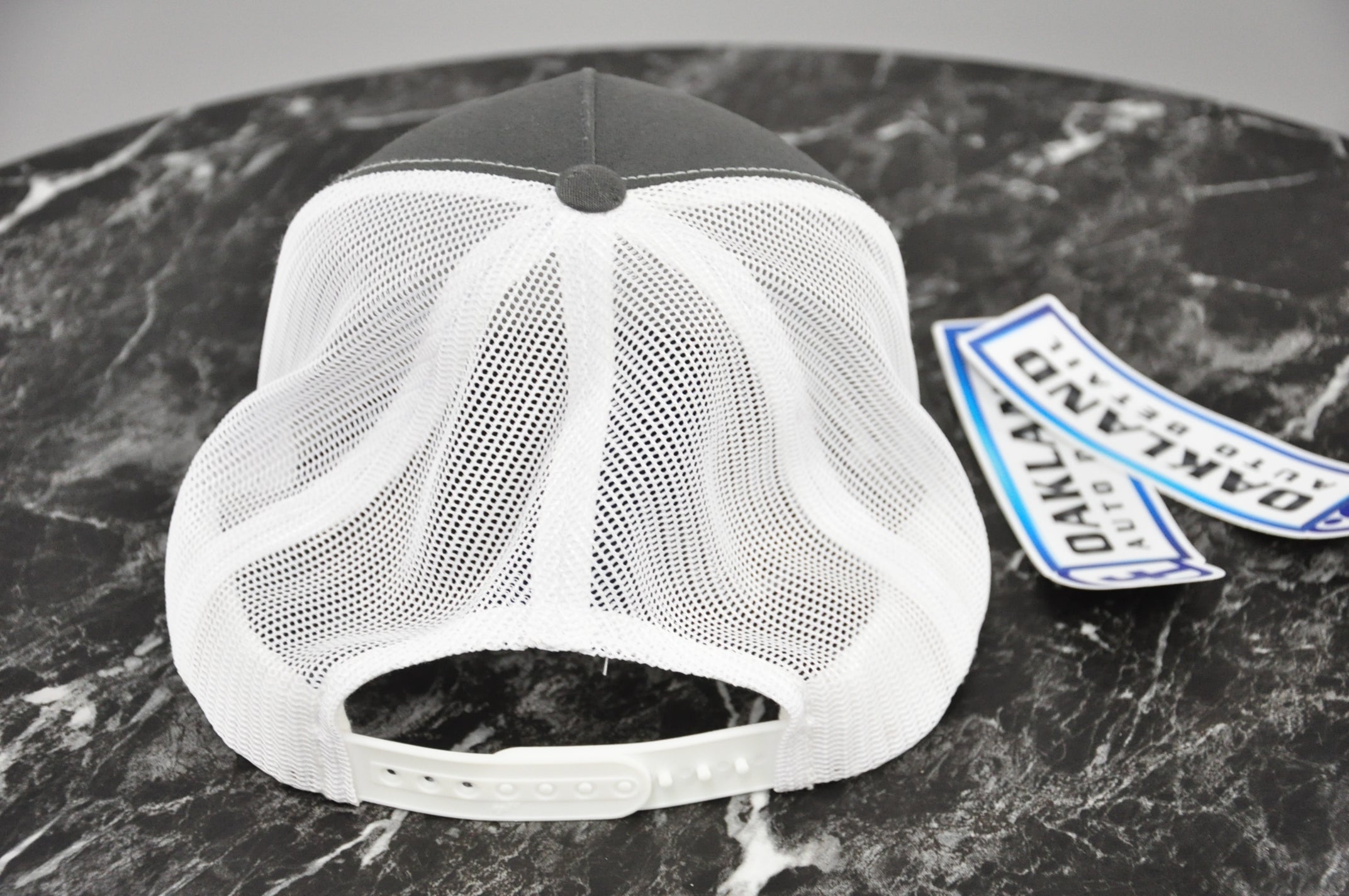 20M Views! Hat tossed in viral video - Grey Front/White Mesh Hat - Autographed - Silver Marker