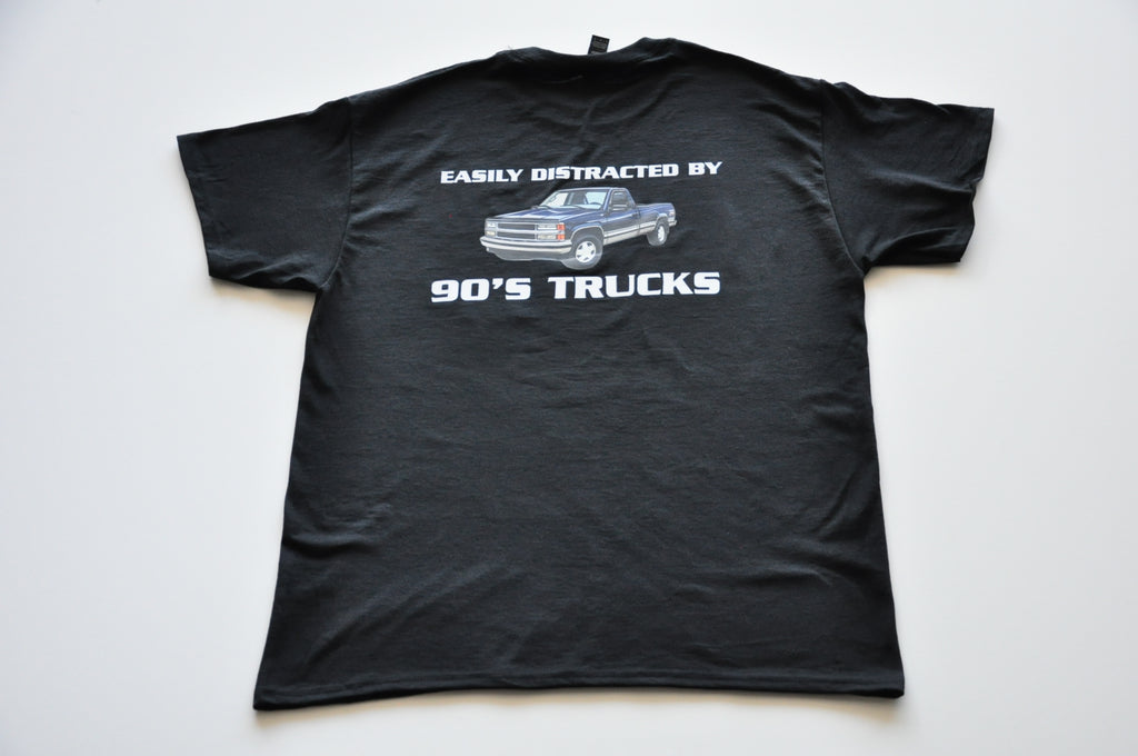 Black T-Shirt – 90's Trucks -Oakland Auto Detail