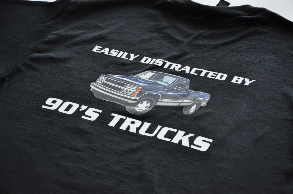Black T-Shirt – 90's Trucks -Oakland Auto Detail