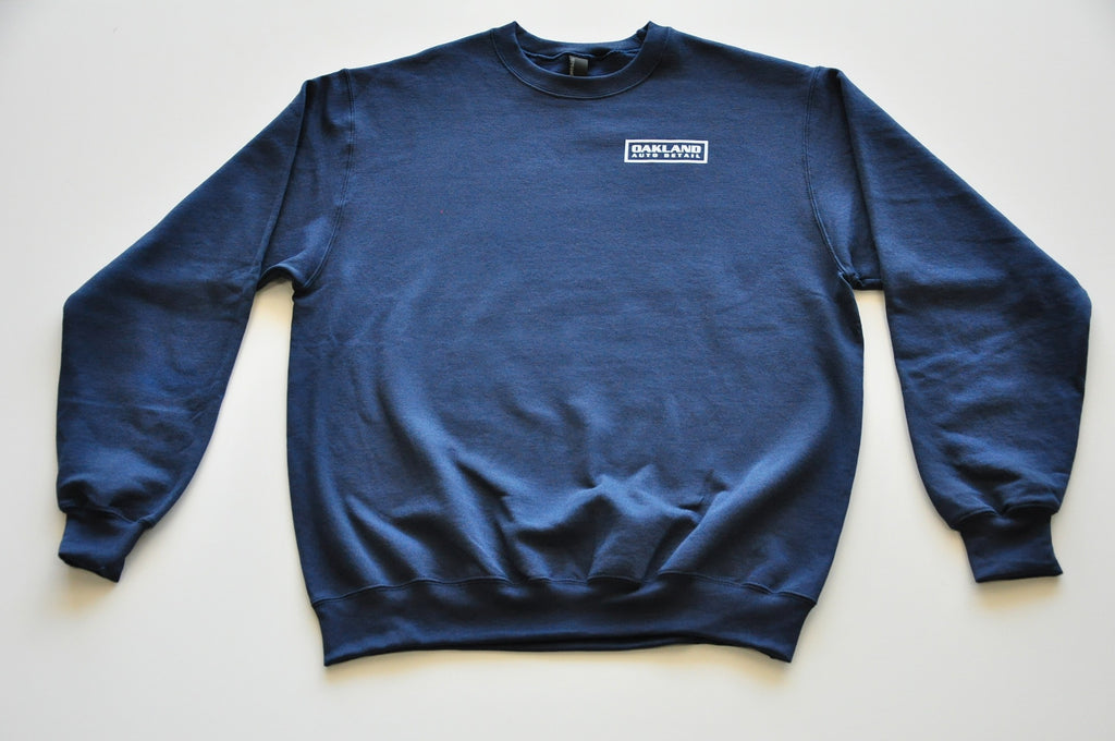 Navy Sweatshirt - Crew Neck -Oakland Auto Detail