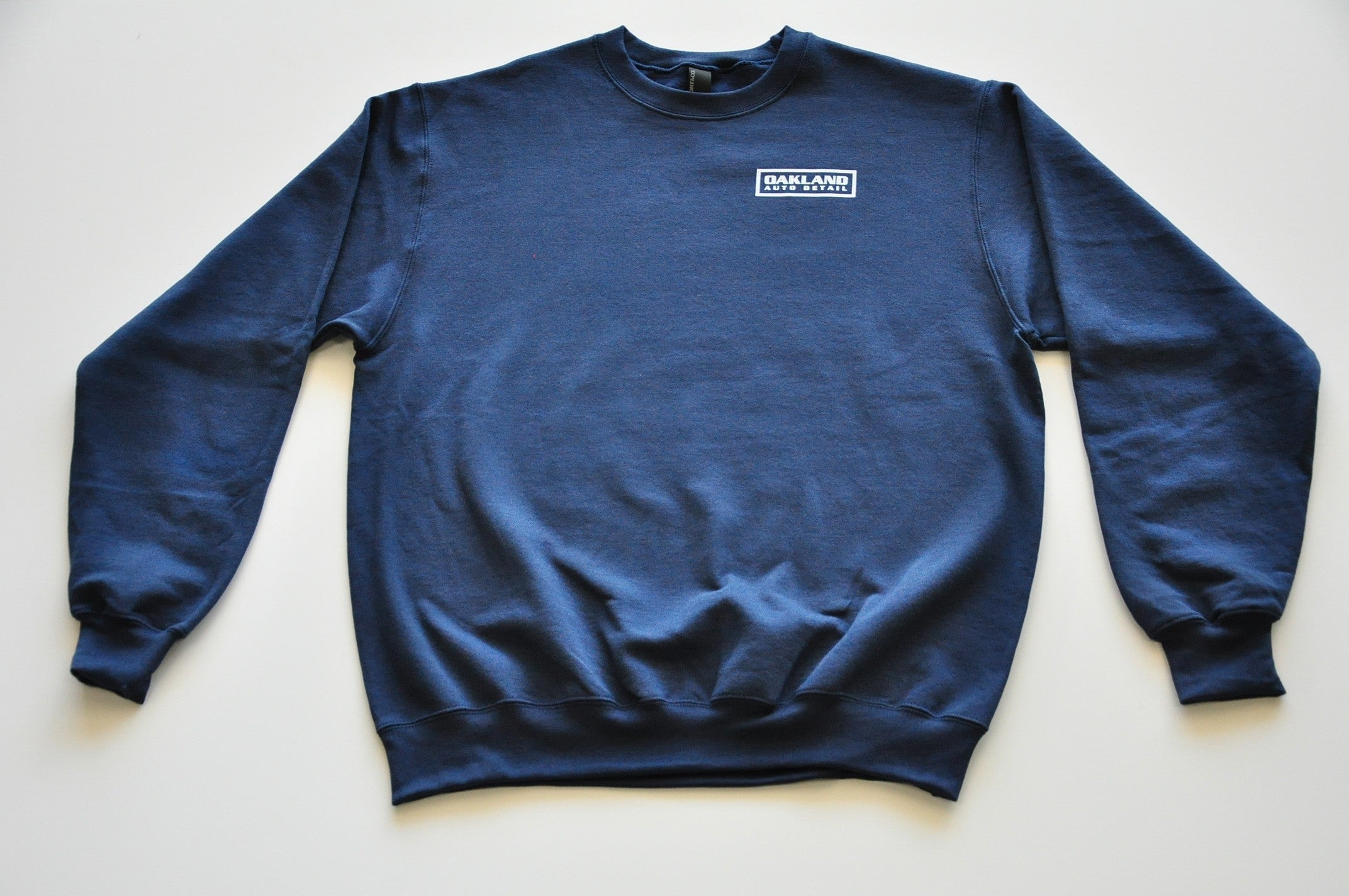 Navy Sweatshirt - Crew Neck -Oakland Auto Detail