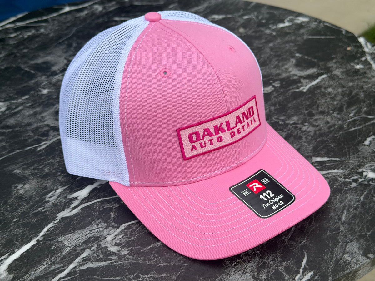 Pink Front/White Mesh Hat