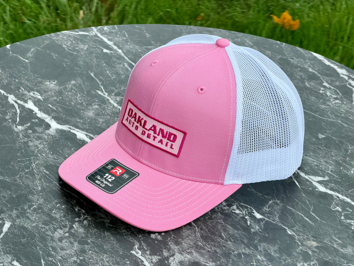 Pink Front/White Mesh Hat