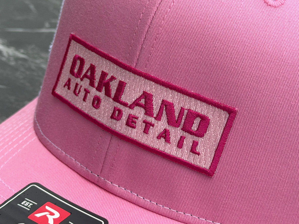 Pink Front/White Mesh Hat