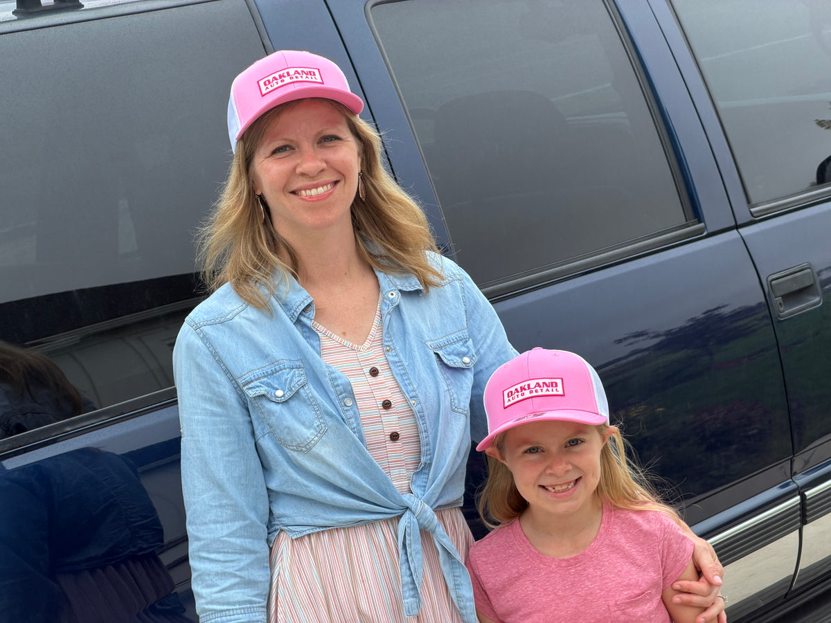 Pink Front/White Mesh Hat