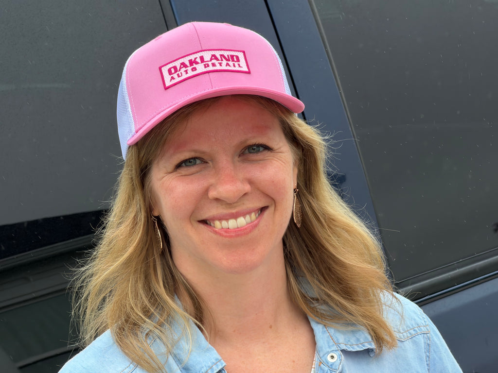 Pink Front/White Mesh Hat