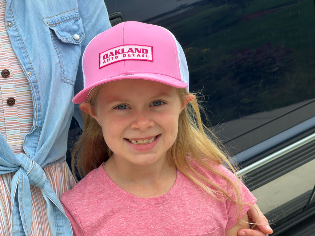 Pink Front/White Mesh Hat
