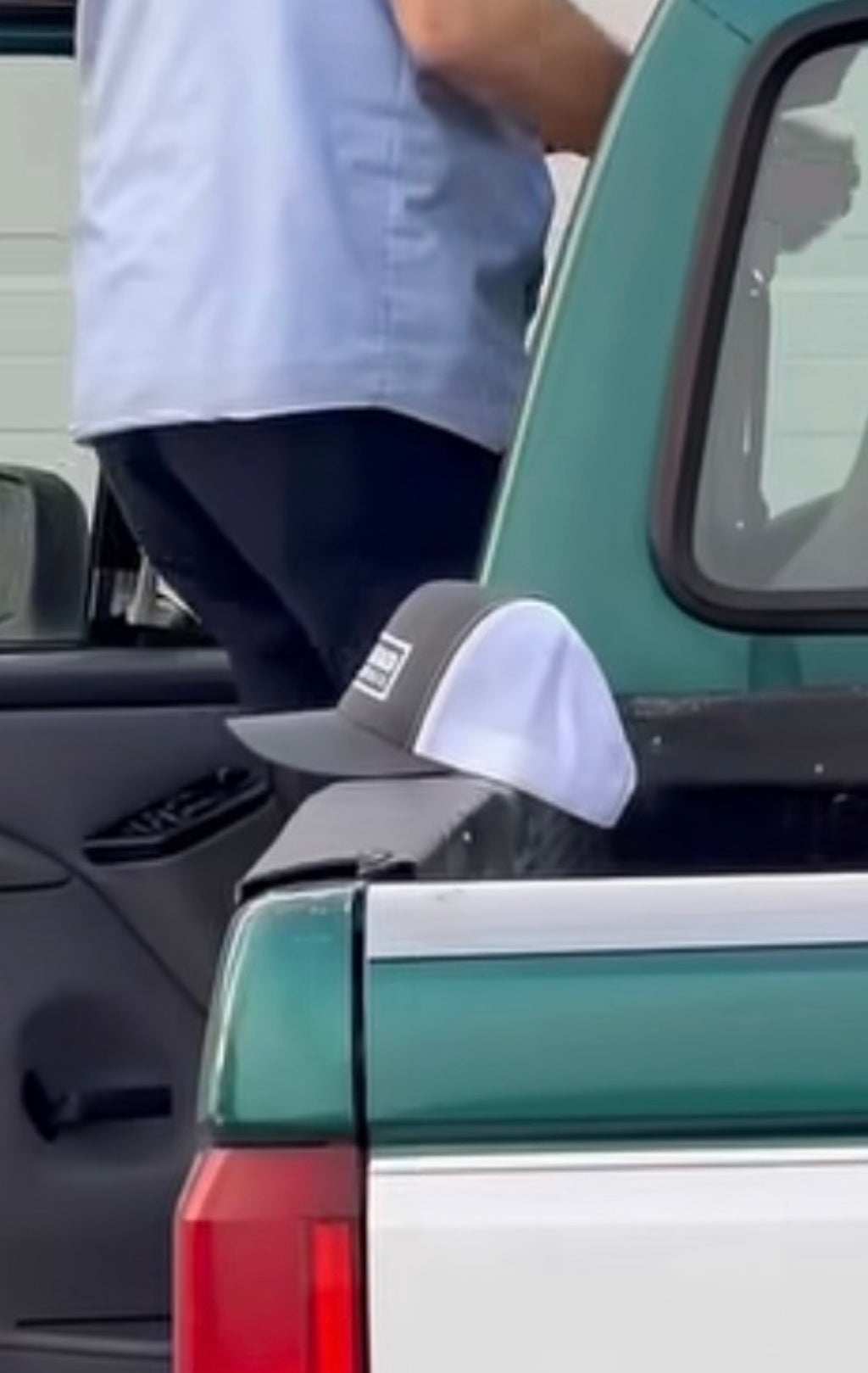 20M Views! Hat tossed in viral video - Grey Front/White Mesh Hat - Autographed - Silver Marker
