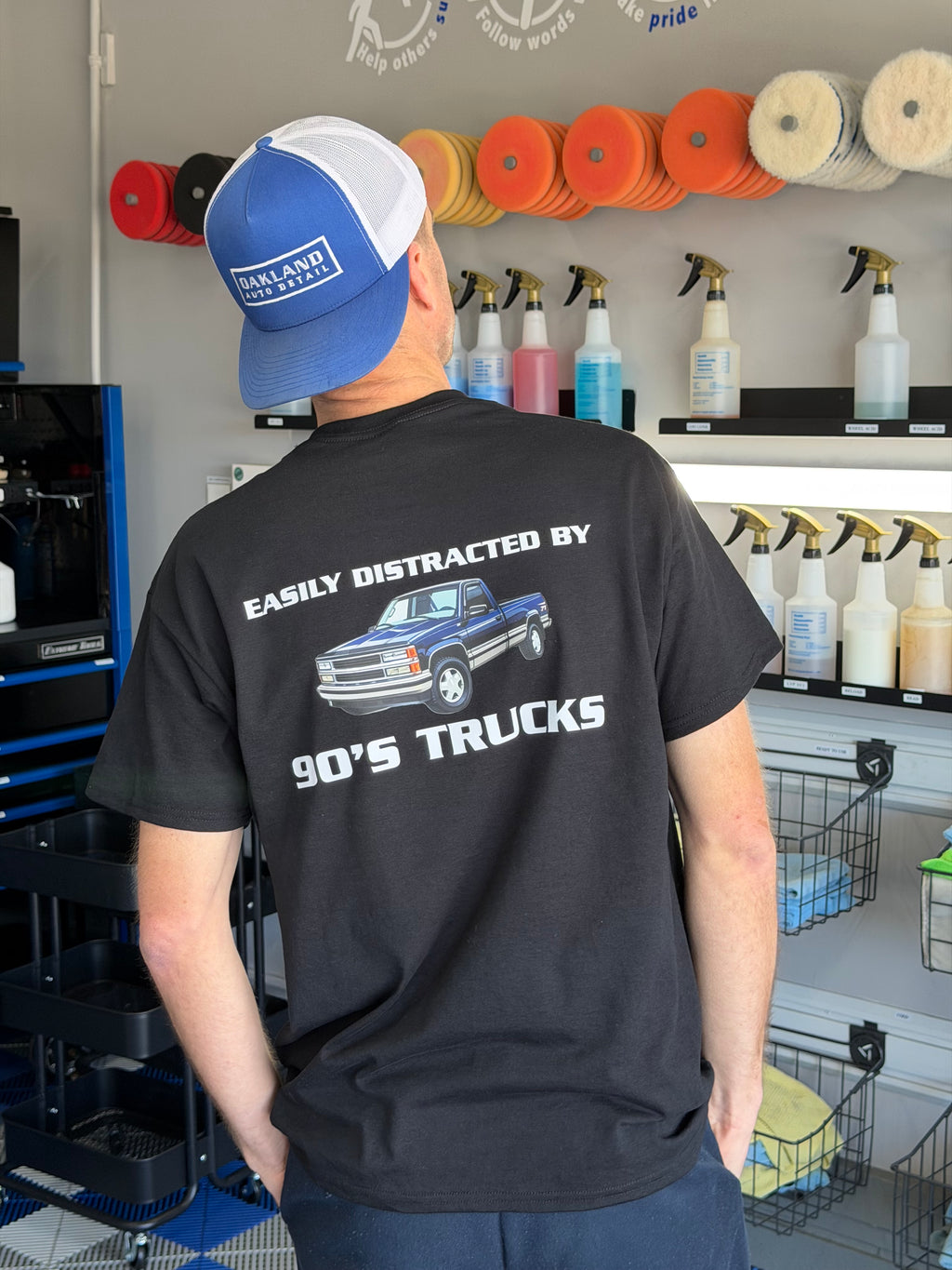 Black T-Shirt – 90's Trucks -Oakland Auto Detail